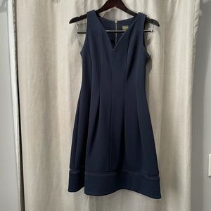Taylor v-neck navy blue dress size 4.